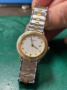 クリスチャンディオール　48．146　オーバーホール、ベルト修理しました