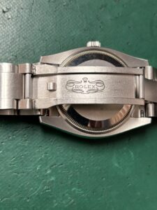 ロレックスエアキング　Ref.114200　バックル部分溶接修理しました
