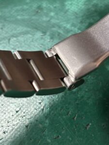 ロレックスエアキング　Ref.114200　バックル部分溶接修理しました